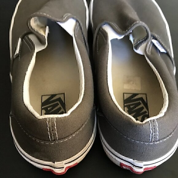 Lightly Worn Size 11 Gray Vans Sneakers - Picture 8 of 9